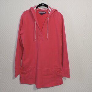 VINEYARD VINES Vintage sz L Hoodie Tunic in Sailor's Red